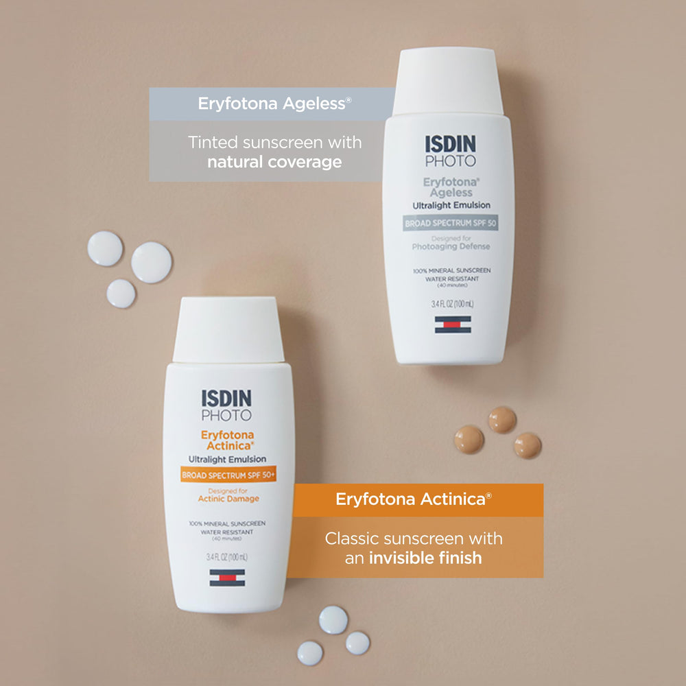 ISDIN Eryfotona Ageless travel-size tube in a bag