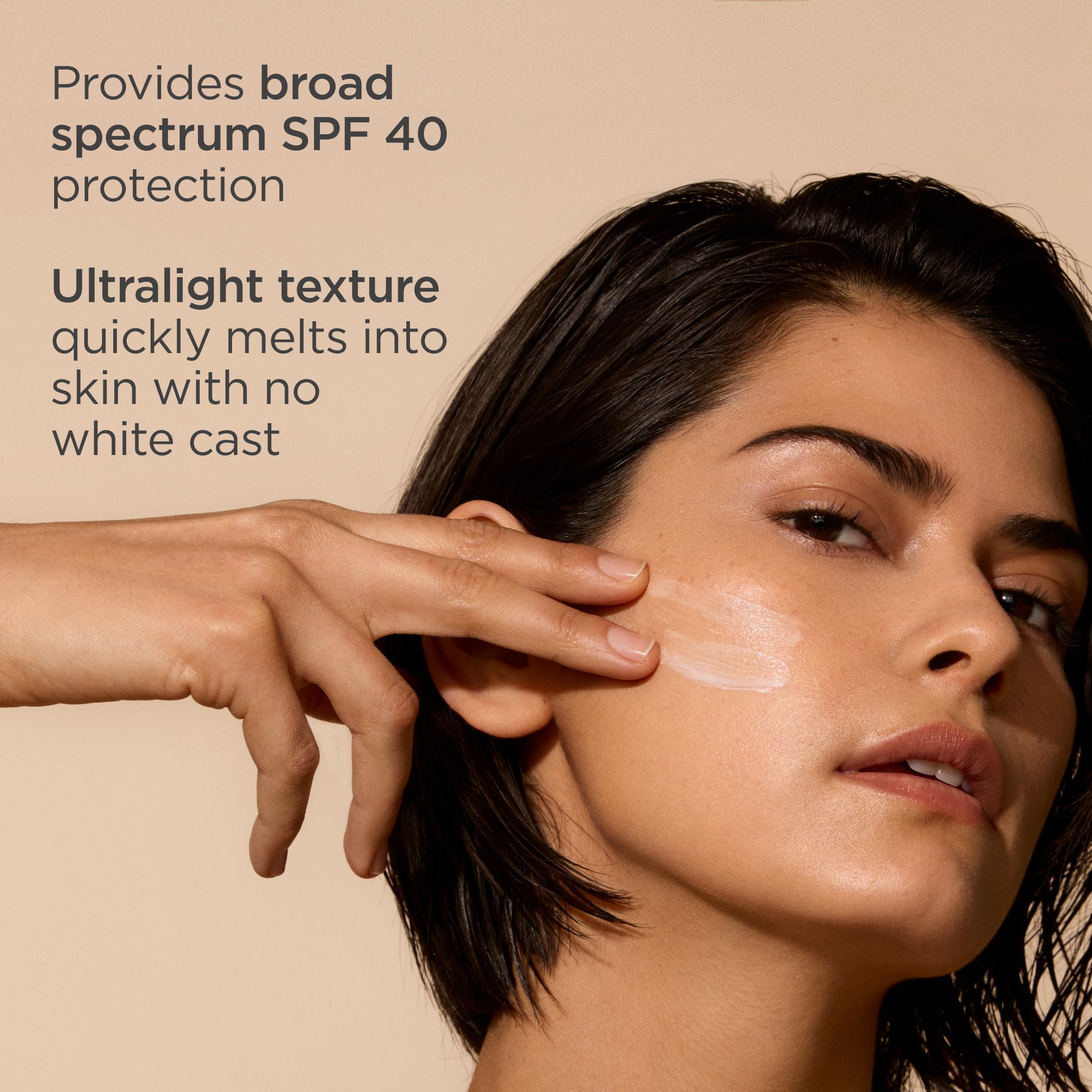 ISDIN Fusion Water MAGIC SPF 40 packaging on a bathroom shelf.