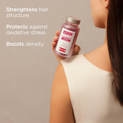 ISDIN Lambdapil capsules closeup highlights nourishing hair vitamins
