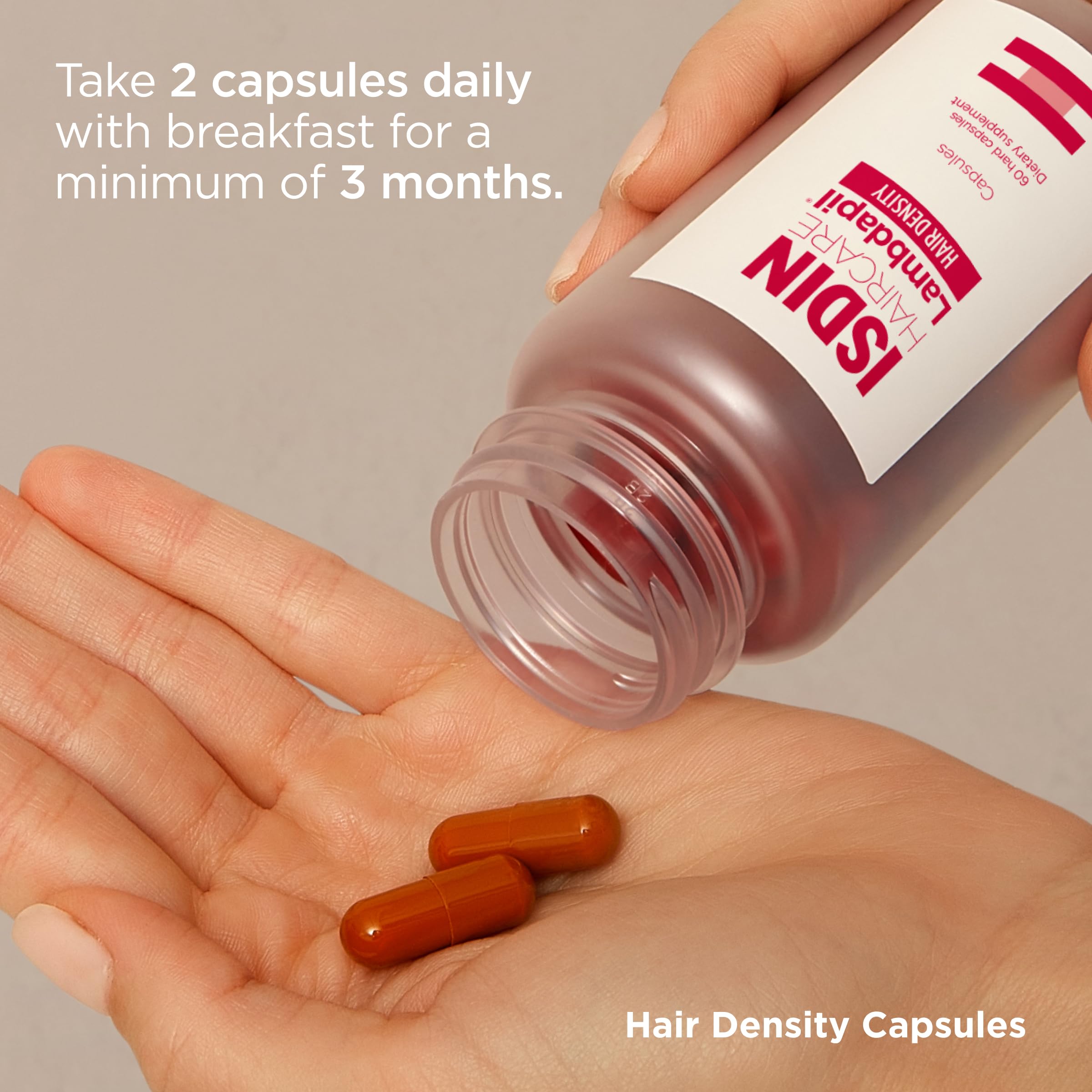 ISDIN Lambdapil ingredients list highlights zinc and biotin for hair vitality