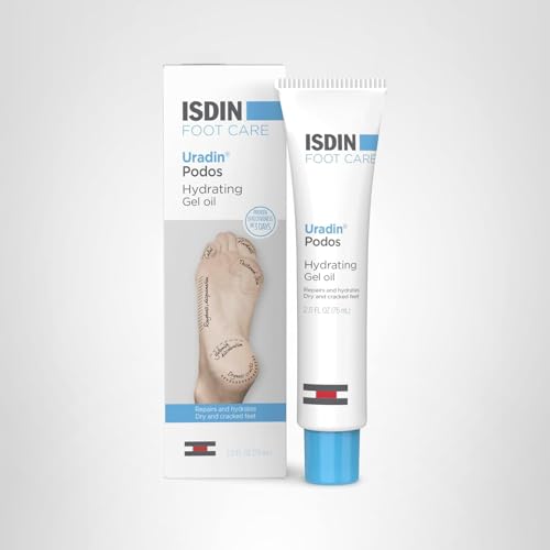 ISDIN Uradin Podos Gel Oil dermatologically tested for foot care safety.