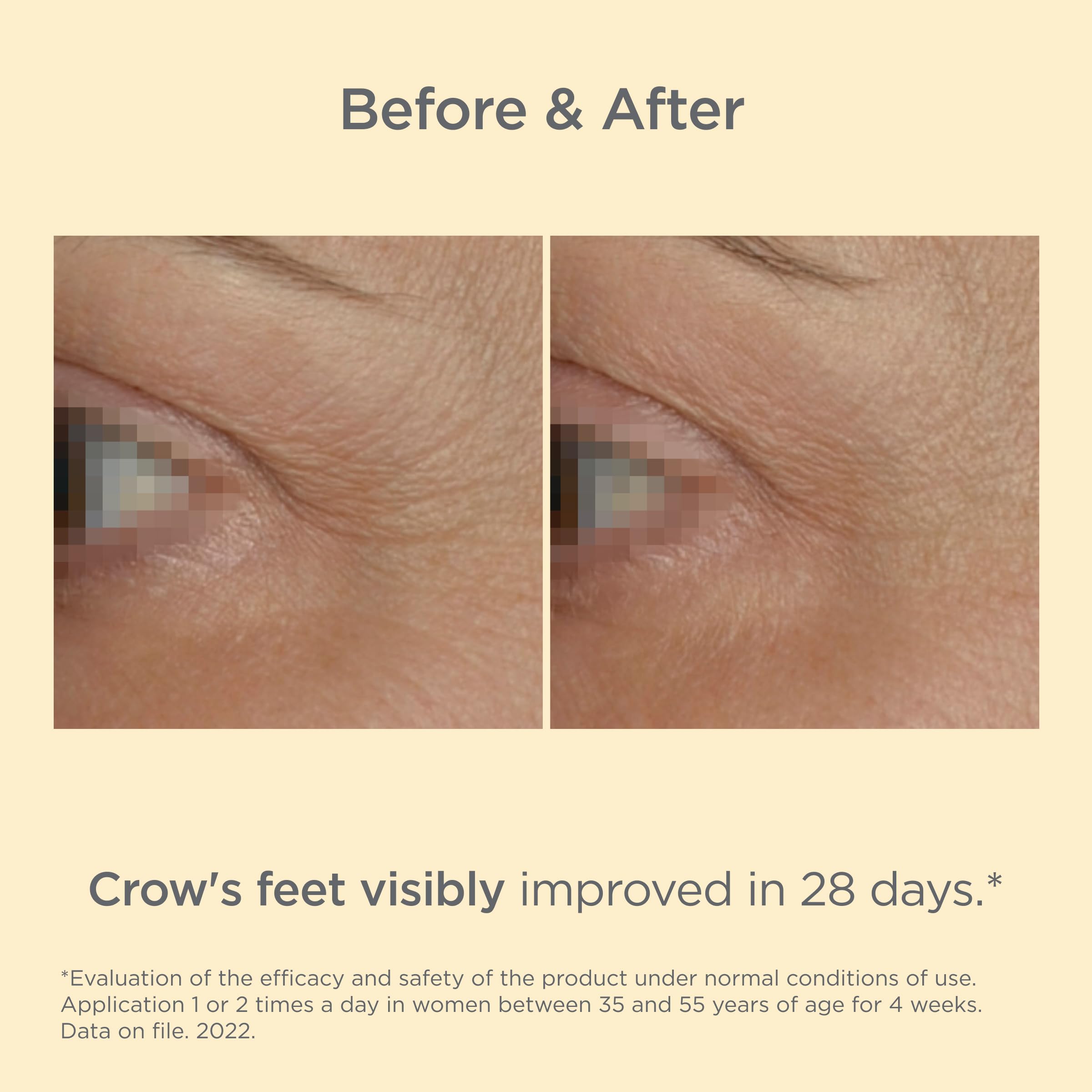 ISDIN Vital Eyes night routine step demonstrates easy application with cooling touch