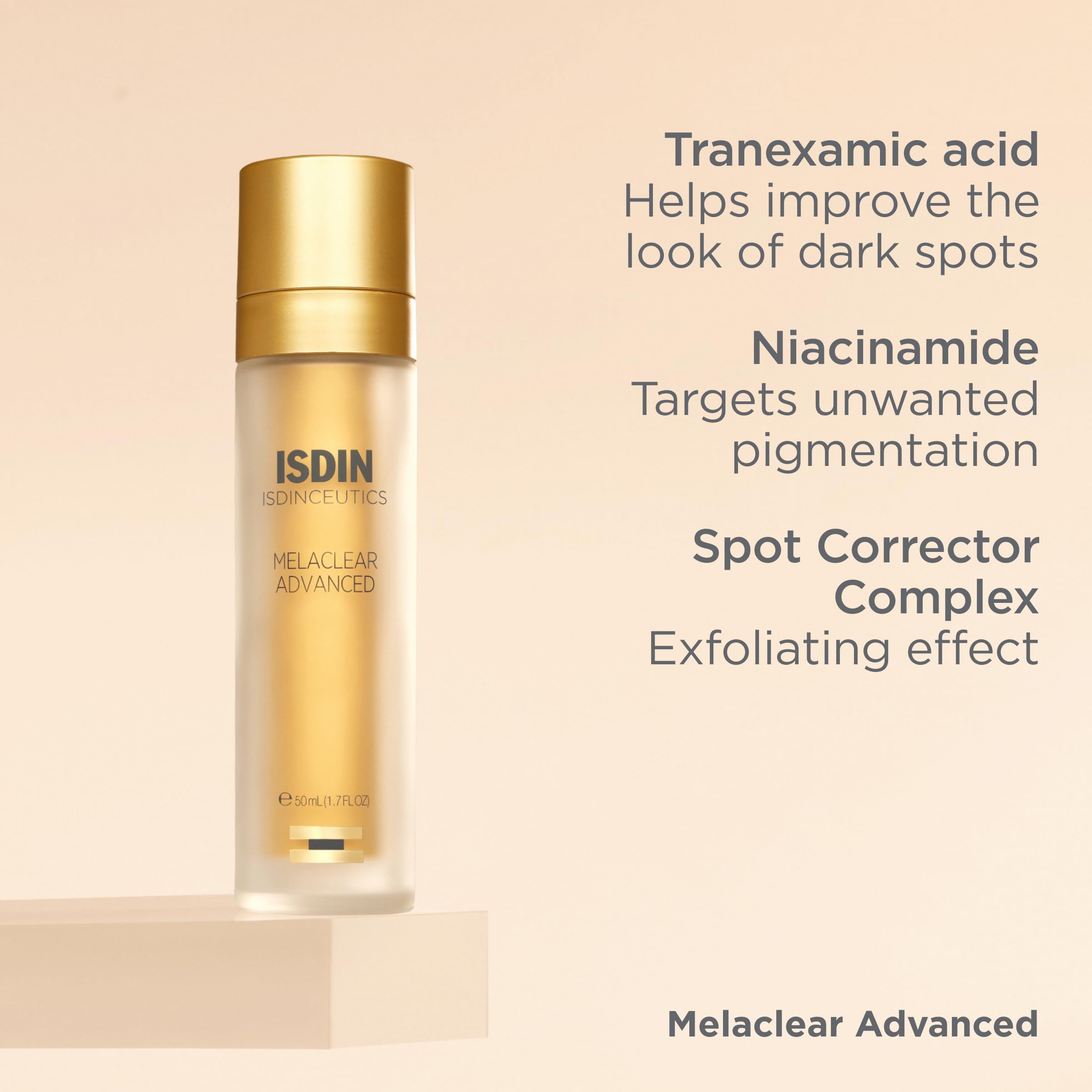 Melaclear Advanced spot corrector complex featured with skincare routine