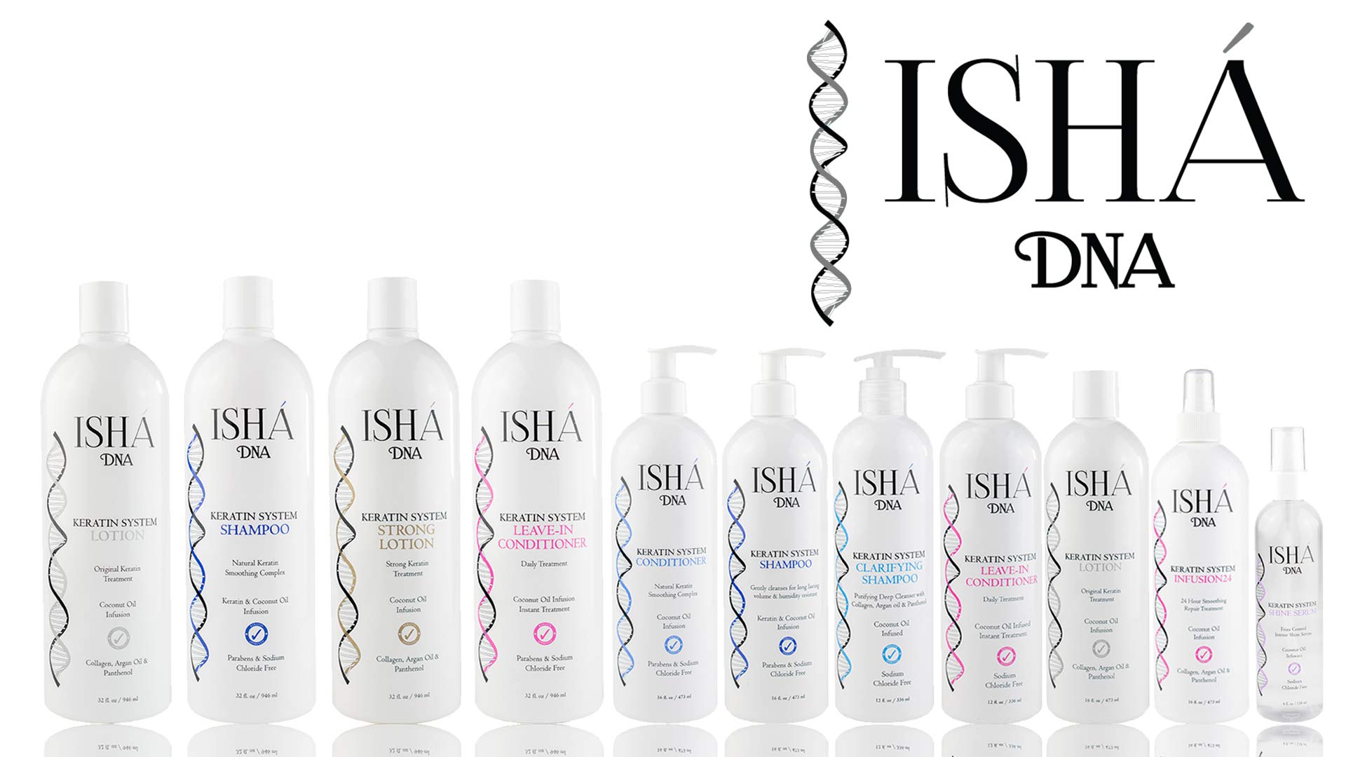 Coconut oil infused ISHA DNA shampoo texture detail for hydration