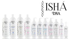 ISHA DNA Hair Shine Serum Drops on dry hair for smoother, glossy strands