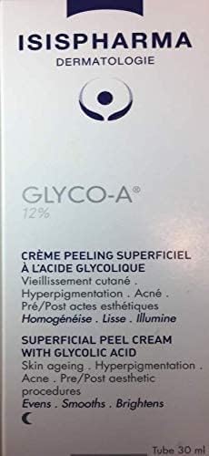 IsisPharma Glyco-A 12% cream being applied for a gentle exfoliation routine
