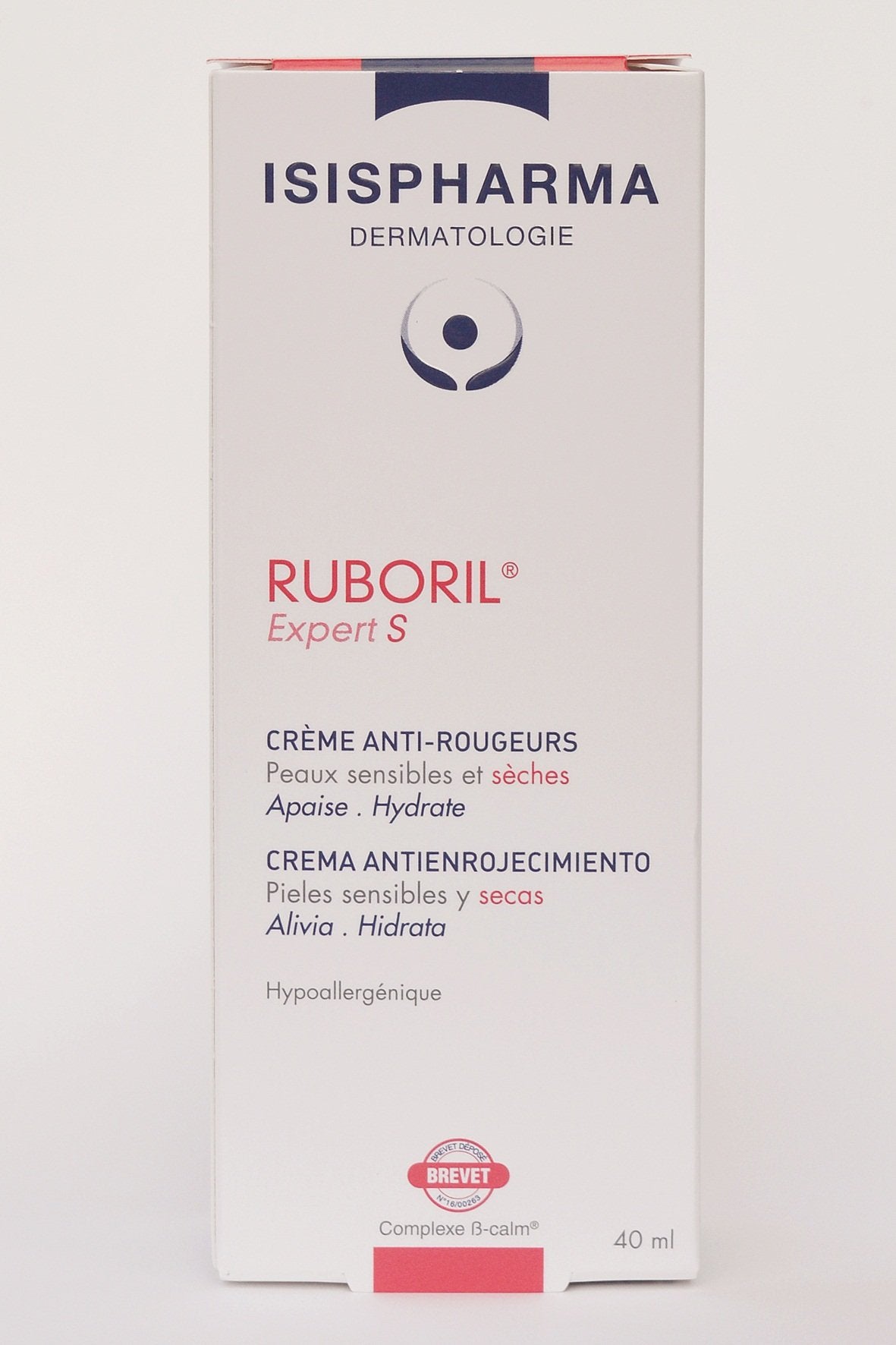 IsisPharma Ruboril Expert S bottle calms sensitive, dry skin redness