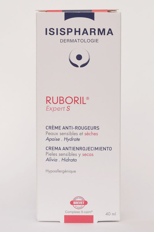 IsisPharma Ruboril Expert S bottle calms sensitive, dry skin redness