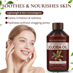 ISLA & FONTANE scalp massage head relieves tension and supports scalp comfort.
