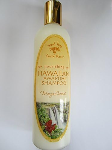 Island Soap & Candle Works Awapuhi Mango Coconut Shampoo lather appears silky and lightweight.