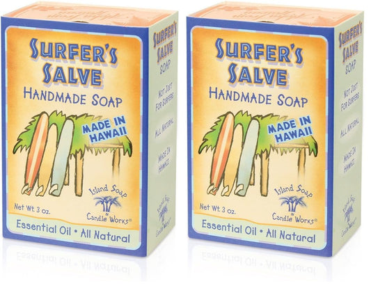 Island Soap & Candle Works Surfer's Salve Soap with lavender and tea tree soothes dry skin