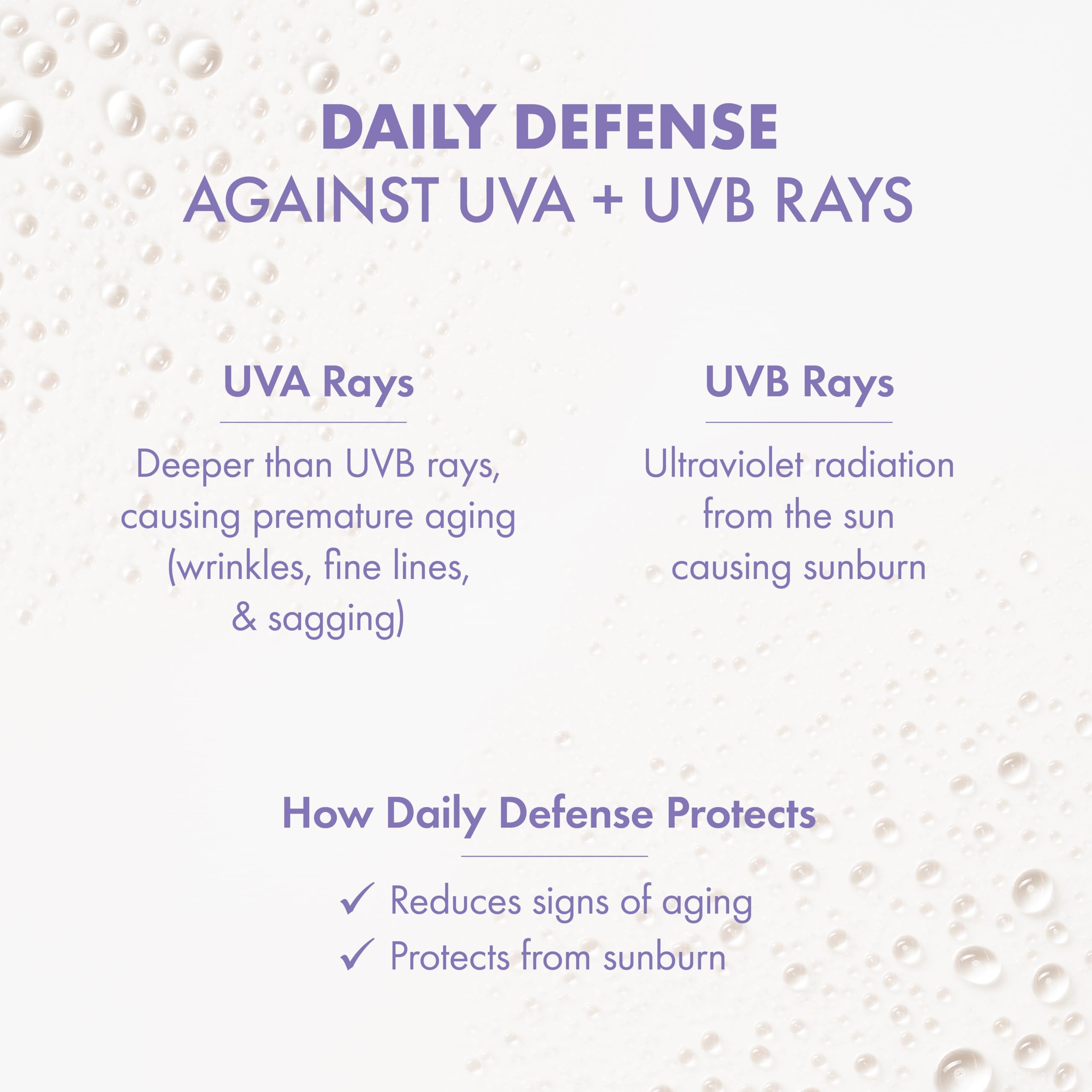 Close-up of invisible spray delivering fast-absorbing hydration.