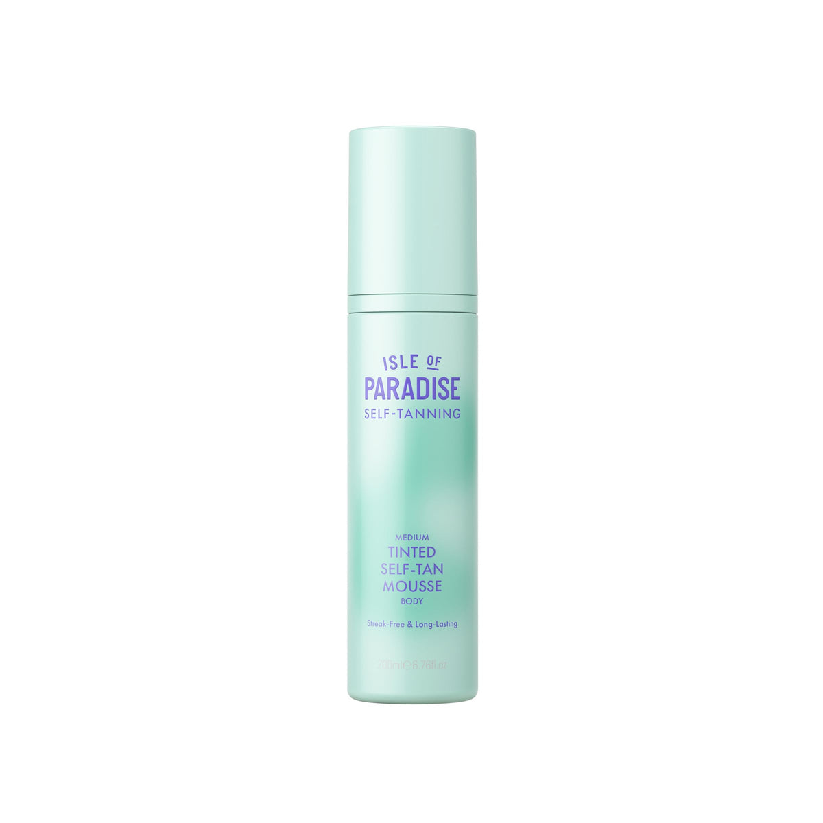 Isle of Paradise tinted self tanning mousse application ensures smooth, streak-free coverage.