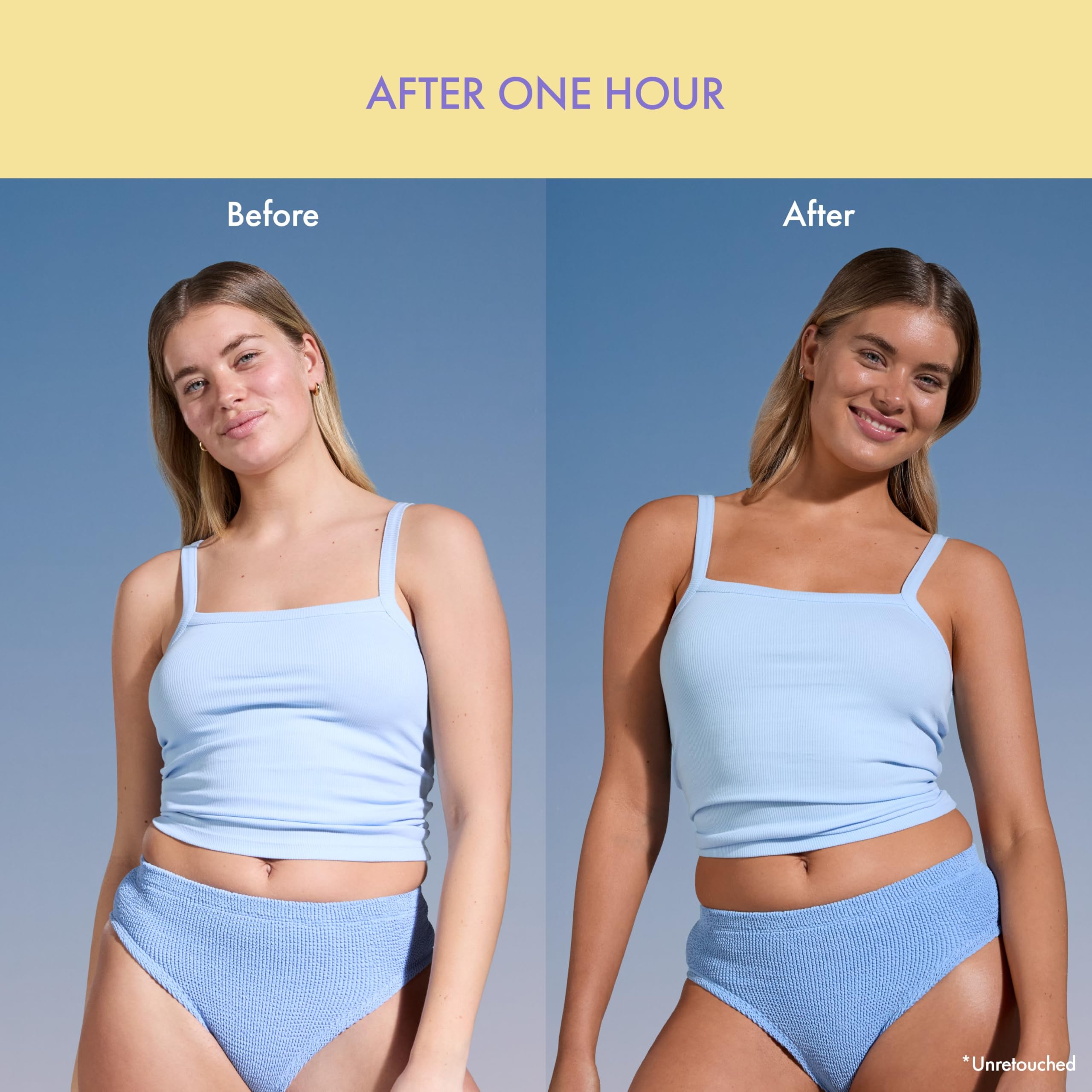 Isle of Paradise tinted self tanning mousse color-correcting reduces redness for natural tone.