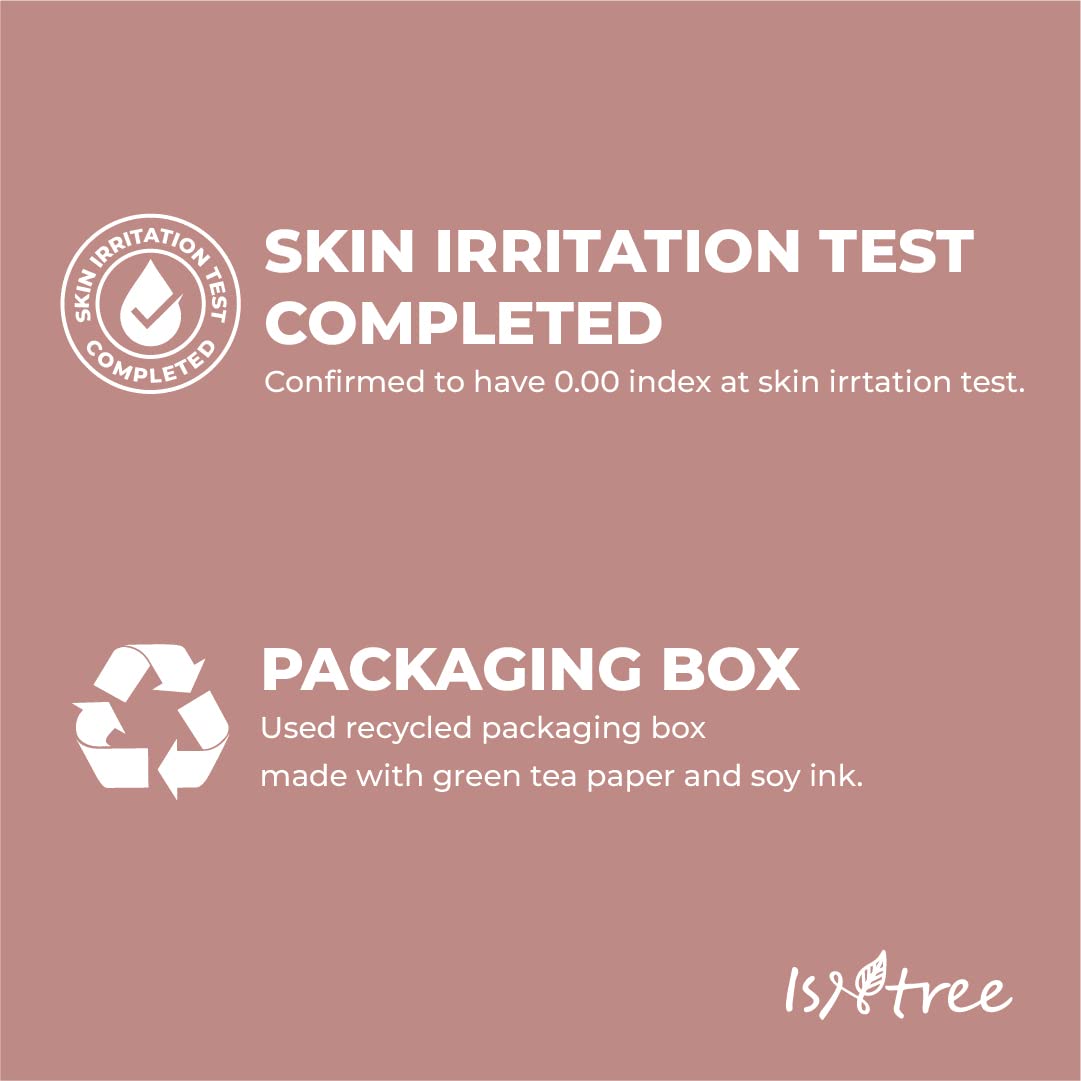 ISNTREE Chestnut BHA toner application on cotton pad sample