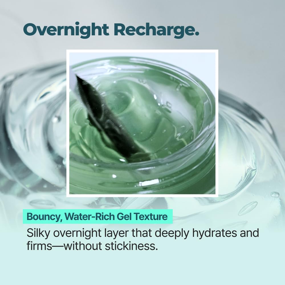 IsNtree Gim PDRN Deep Sleep Mask hyaluronic layer illustration highlights moisture support.