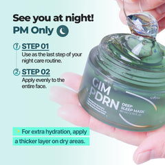 IsNtree Gim PDRN Deep Sleep Mask overnight glow potential after use.