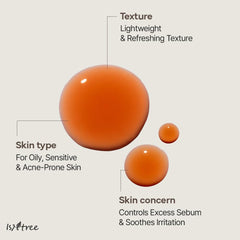 ISNTREE Green Tea Fresh Toner suitable for oily and sensitive skin