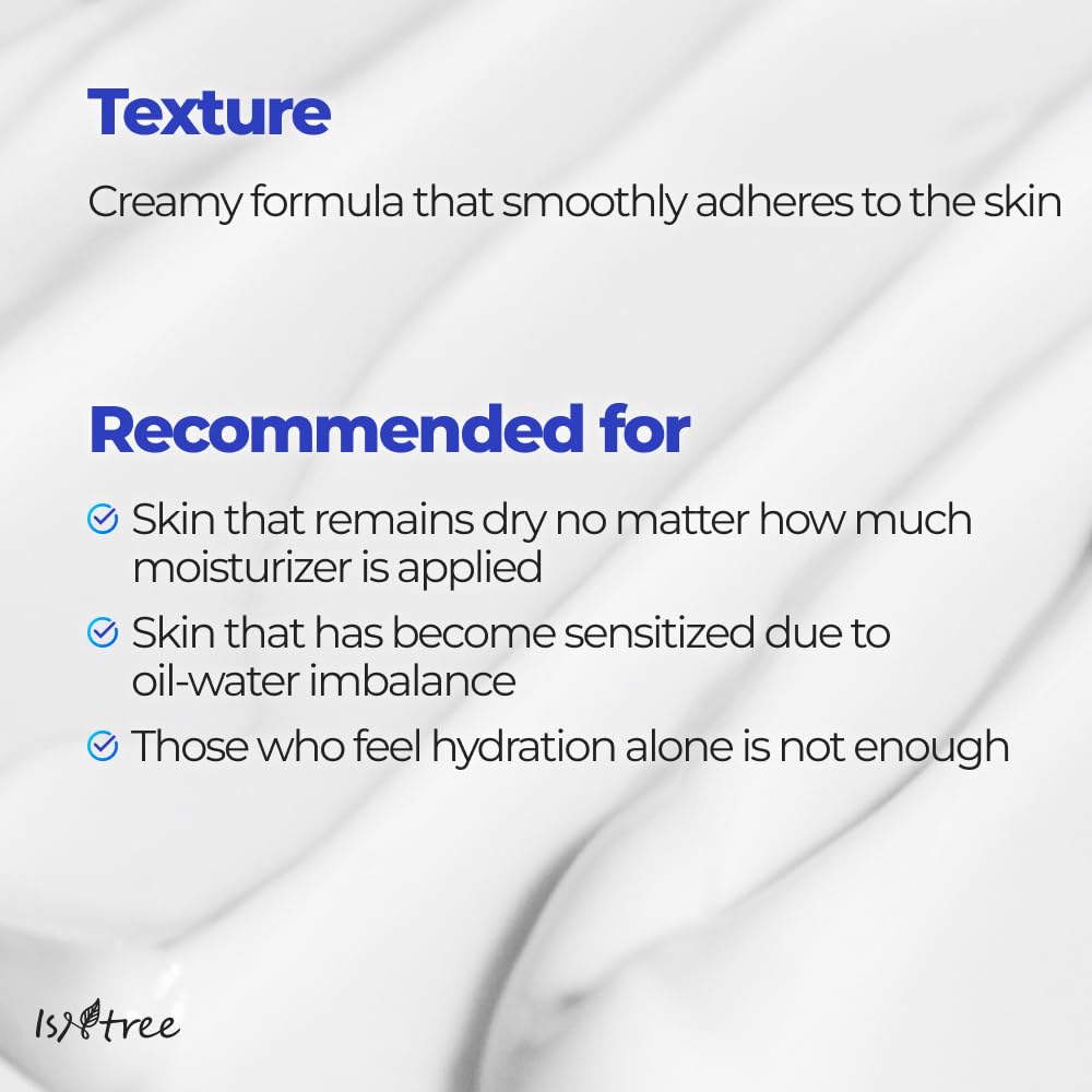 ISNTREE Hyaluronic Acid Moist Cream fragrance-free icon signals sensitive-skin friendly.