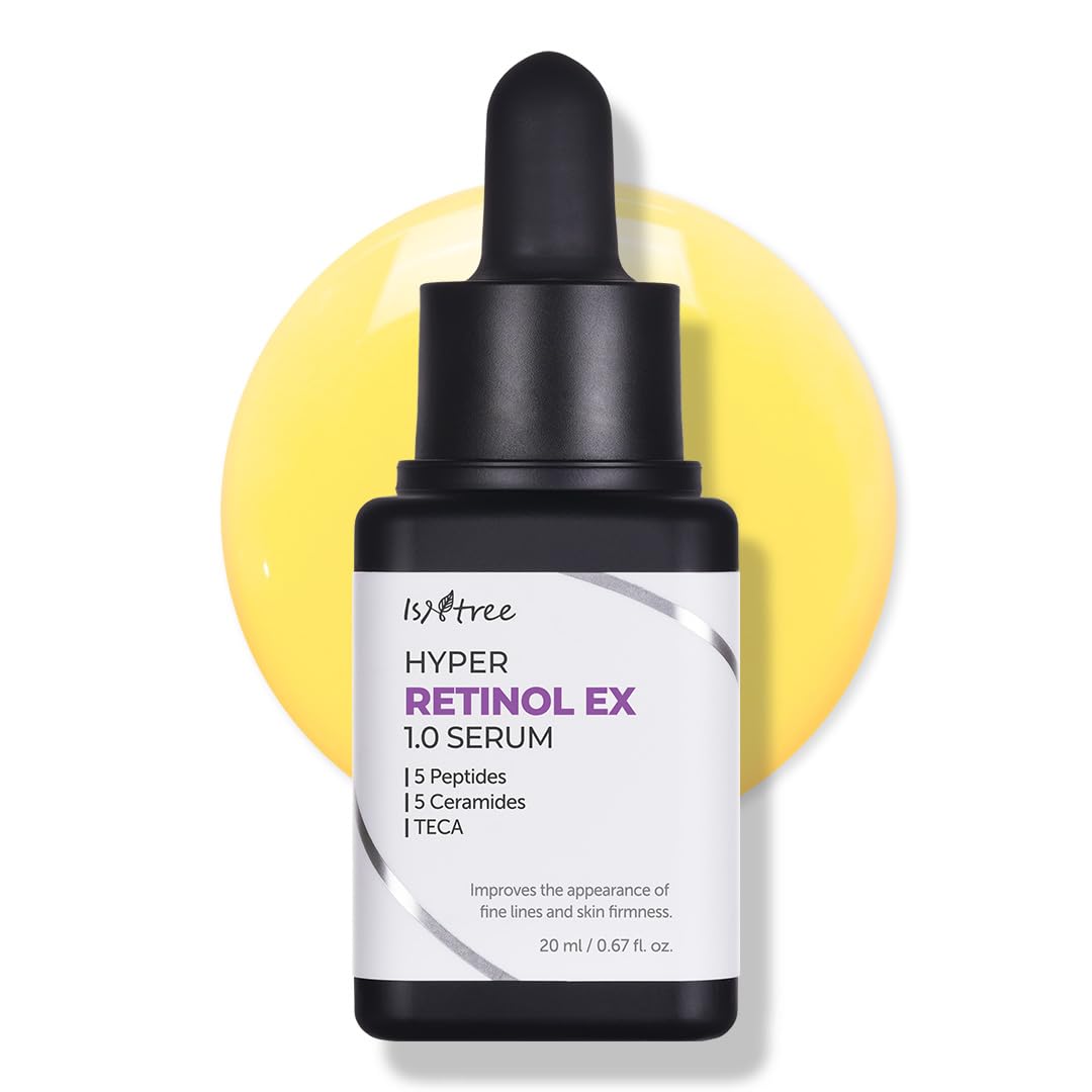 IsNtree Hyper Retinol EX bottle close-up for a premium nightly routine.
