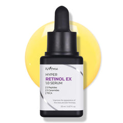 IsNtree Hyper Retinol EX bottle close-up for a premium nightly routine.