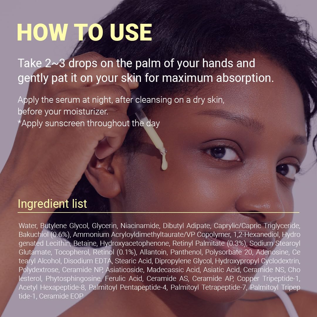 IsNtree Hyper Retinol EX ingredients panel highlights peptides and ceramides.