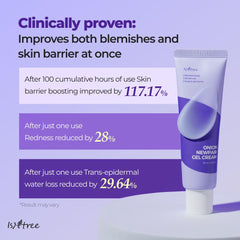 IsNtree Onion Newpair Gel Cream with aloe and green tea for sensitive skin.