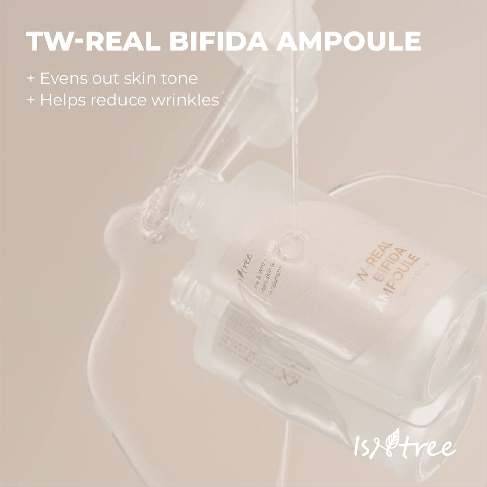 IsNtree TW-Real Bifida Collagen Ampoule dropper for precise application and peptide nourishment.