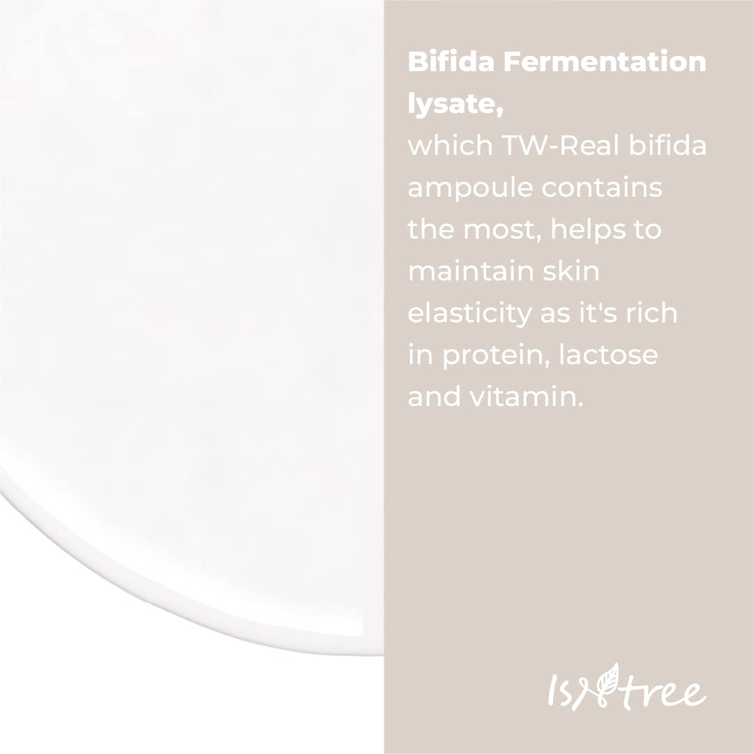 IsNtree TW-Real Bifida Collagen Ampoule ingredients panel with antioxidants.
