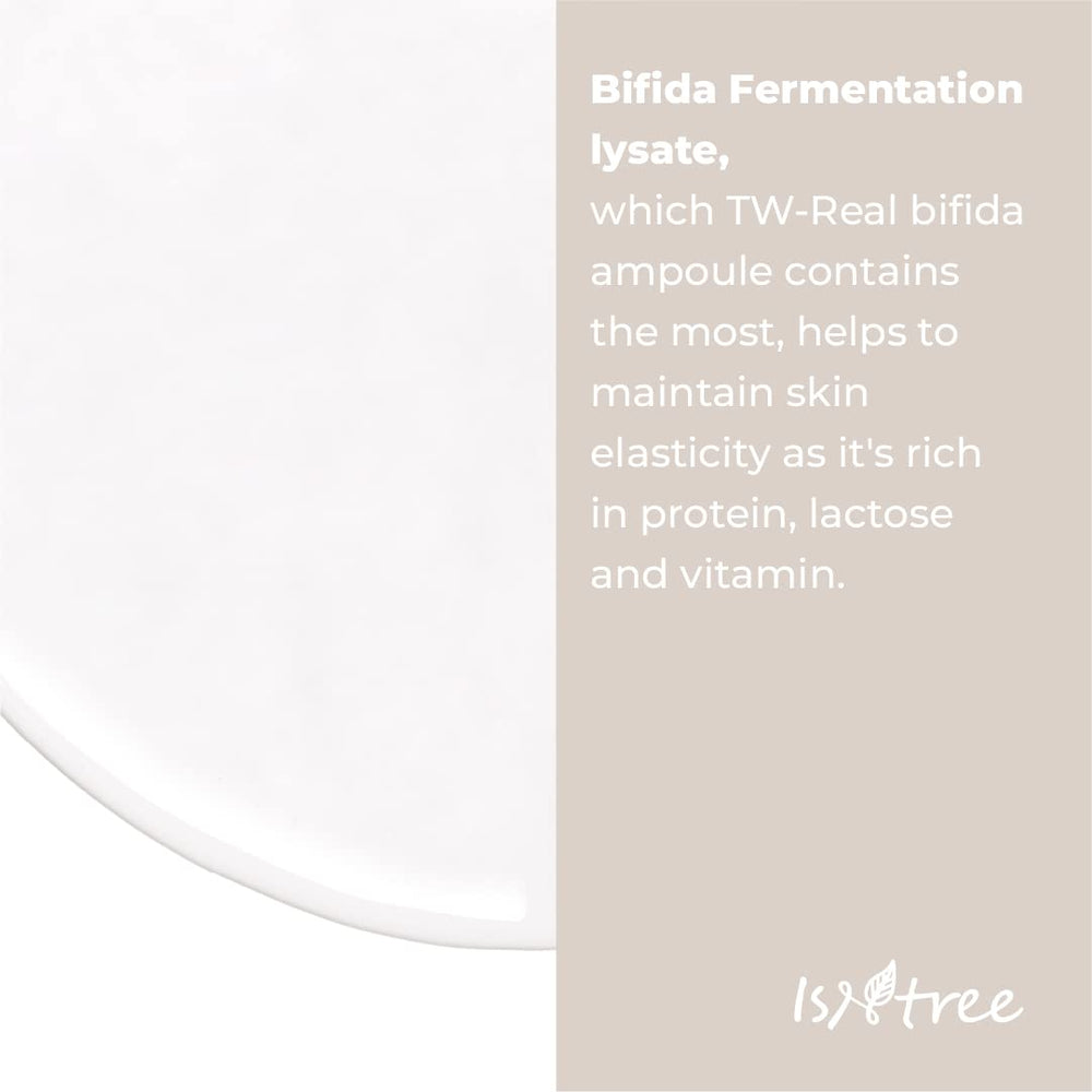 IsNtree TW-Real Bifida Collagen Ampoule ingredients panel with antioxidants.