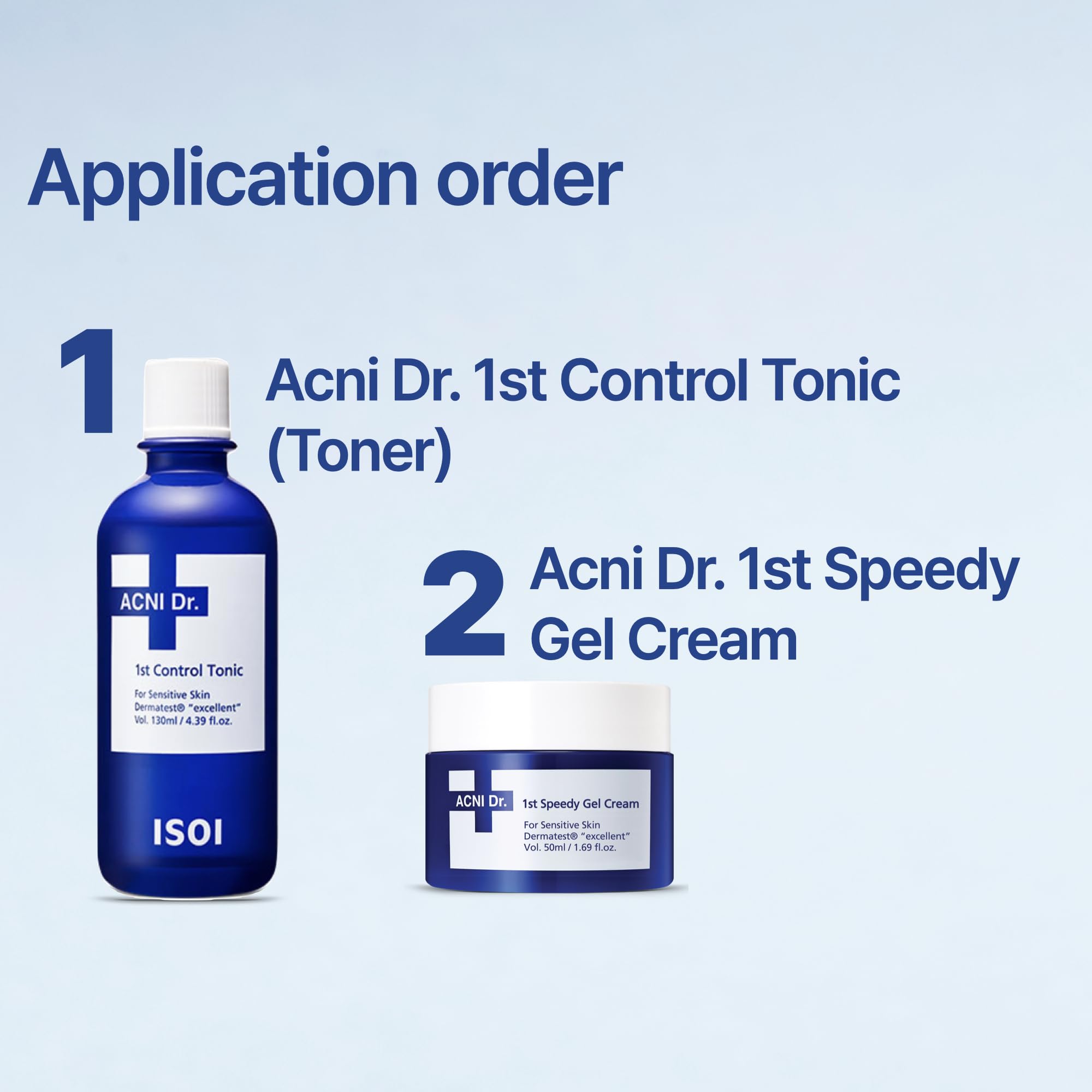 ISOI ACNI Dr. 1st Speedy Gel Cream absorbs quickly for a soft, refreshing finish.