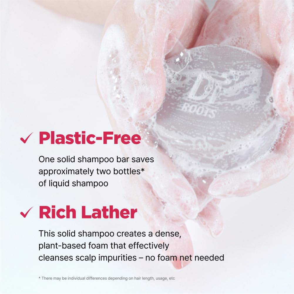 ISOI Dr Roots bar used with damp hair to create nourishing lather.