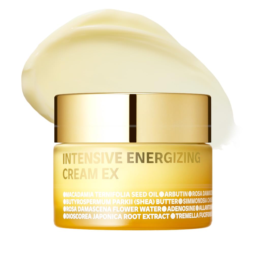 ISOI Intensive Energizing Cream EX jar promotes deep hydration for a glowing, supple complexion.