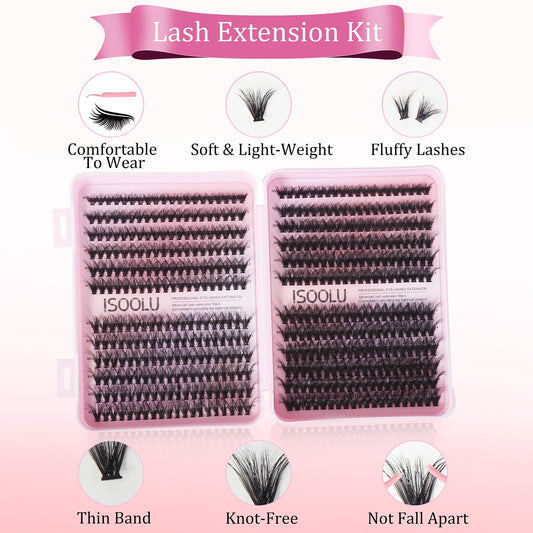 ISOOLU Bond and Seal for lash clusters provides durable hold and moisture resistance.