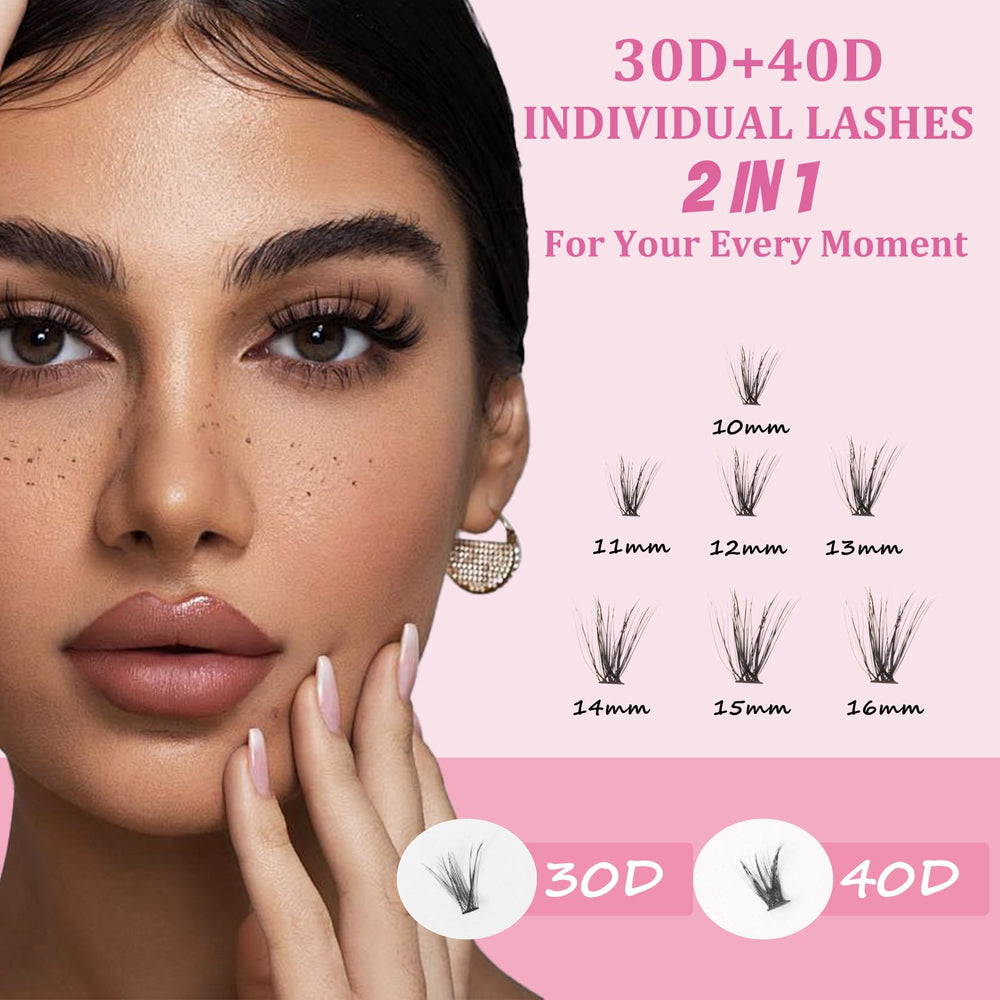ISOOLU Manga cluster lashes for dramatic, wispy eye look