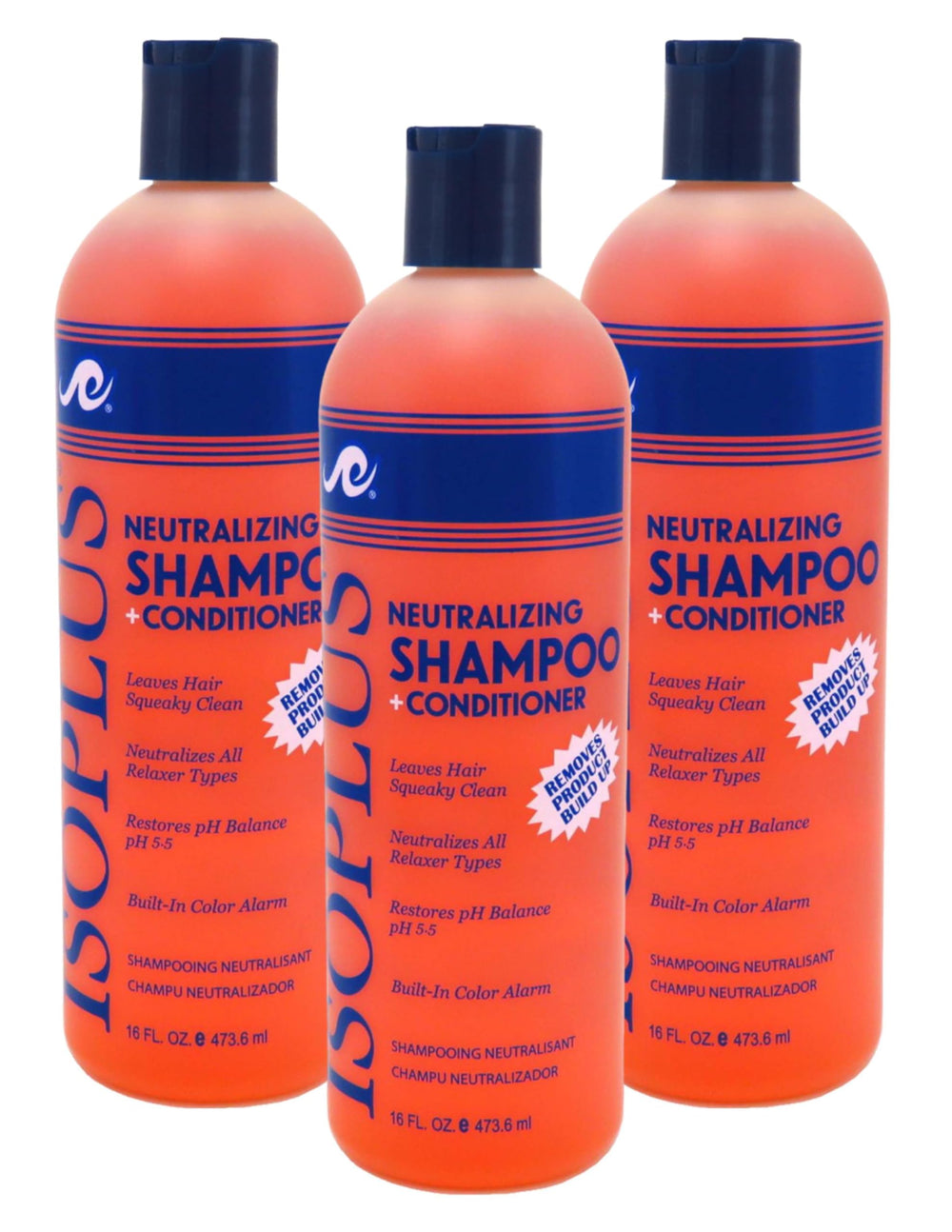 Isoplus Neutralizing Shampoo bottle for post-treatment cleansing and balance
