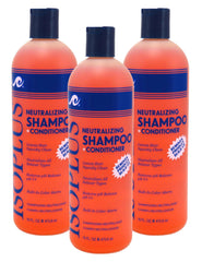 Isoplus product label closeup showing professional formula and care guidance