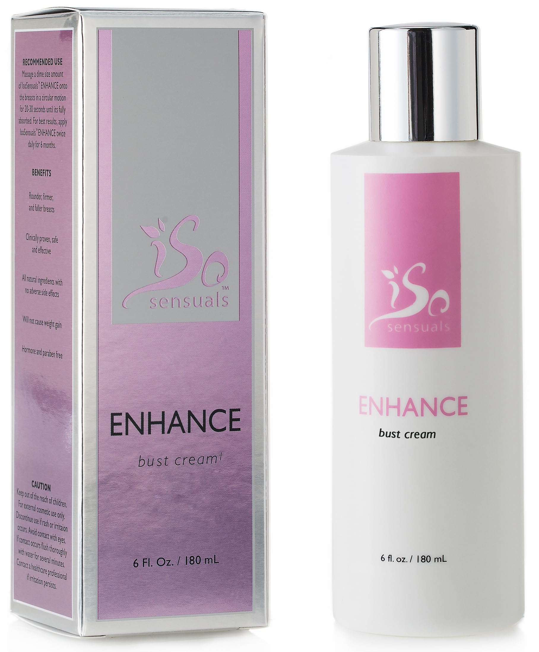 IsoSensuals ENHANCE breast cream bottle for lift and firmness