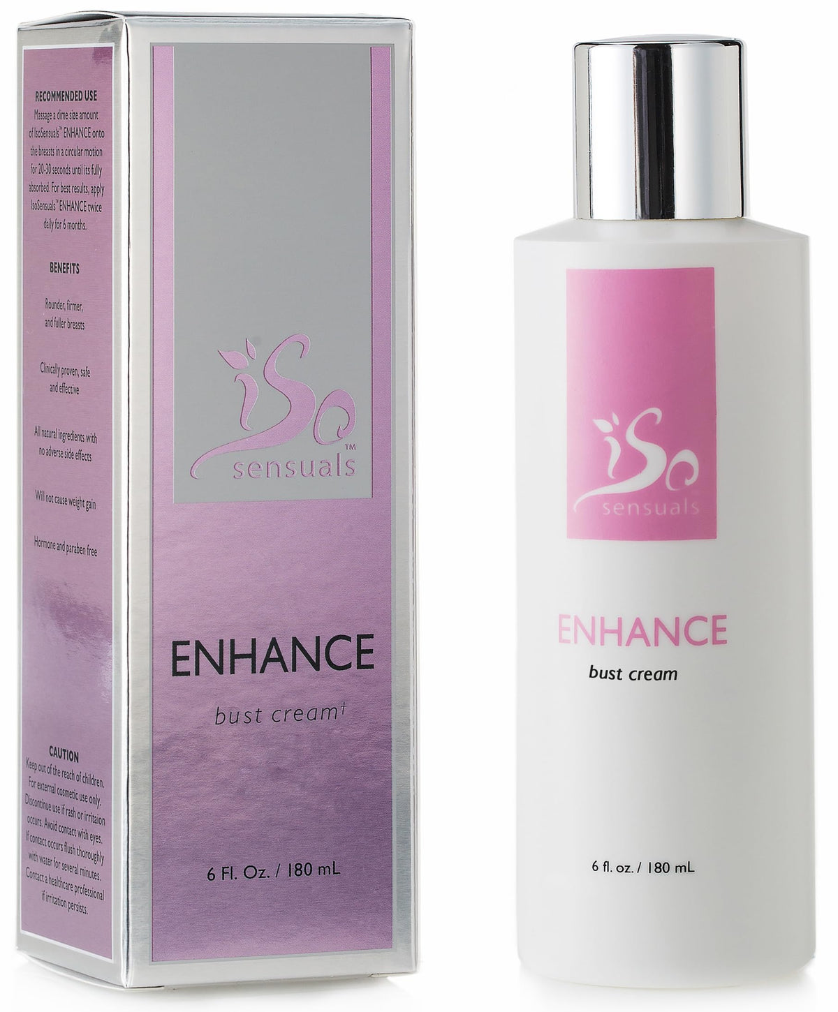 IsoSensuals ENHANCE breast cream bottle for lift and firmness