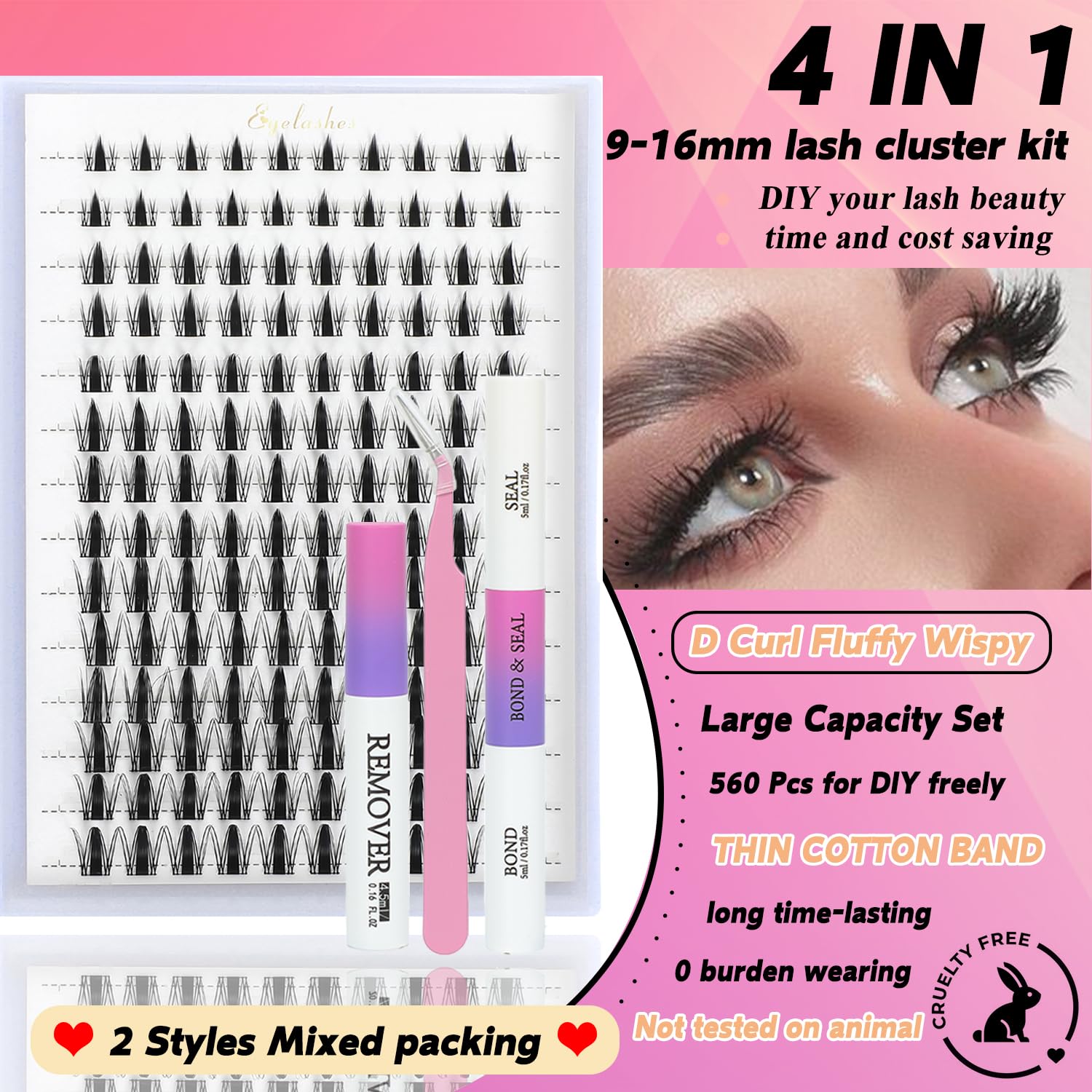 ISTGIFT Lash Bond and Seal tube close-up, helps secure clusters for lasting wear
