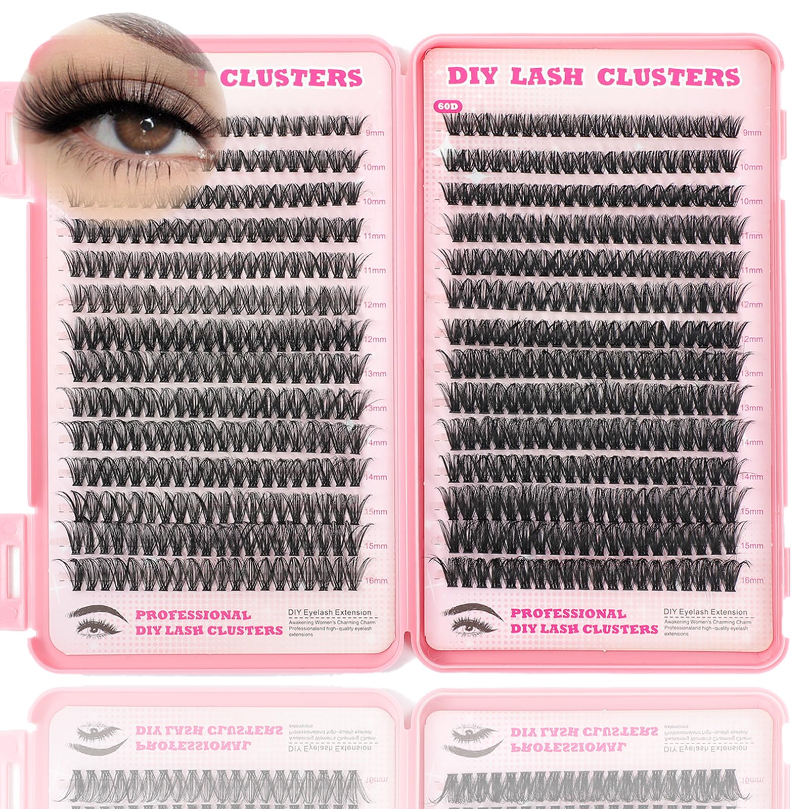 ISTGIFT Lash Clusters Kit 560 pcs full set for at-home customization and savings