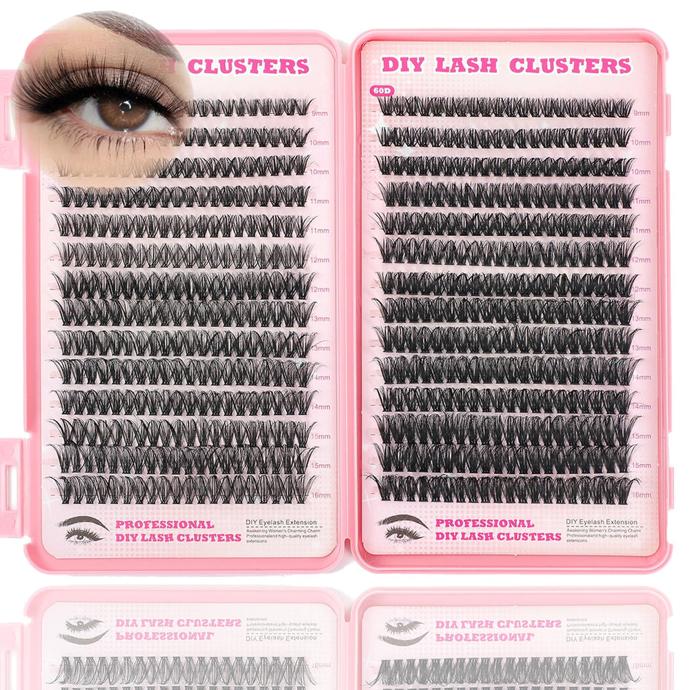 ISTGIFT Lash Clusters Kit 560 pcs full set for at-home customization and savings