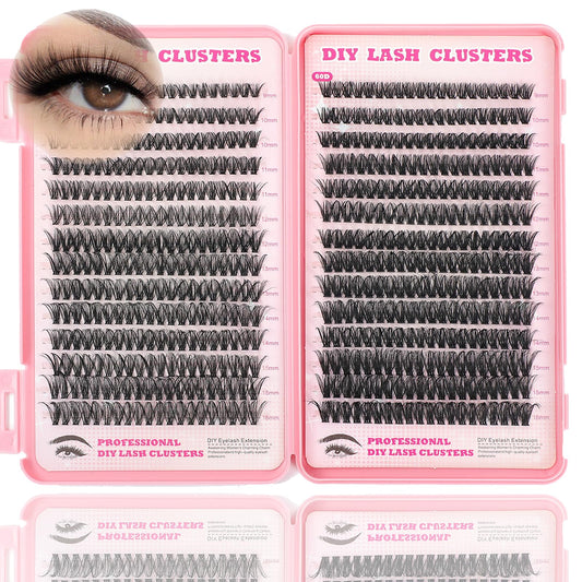 ISTGIFT Lash Clusters Kit 560 pcs full set for at-home customization and savings