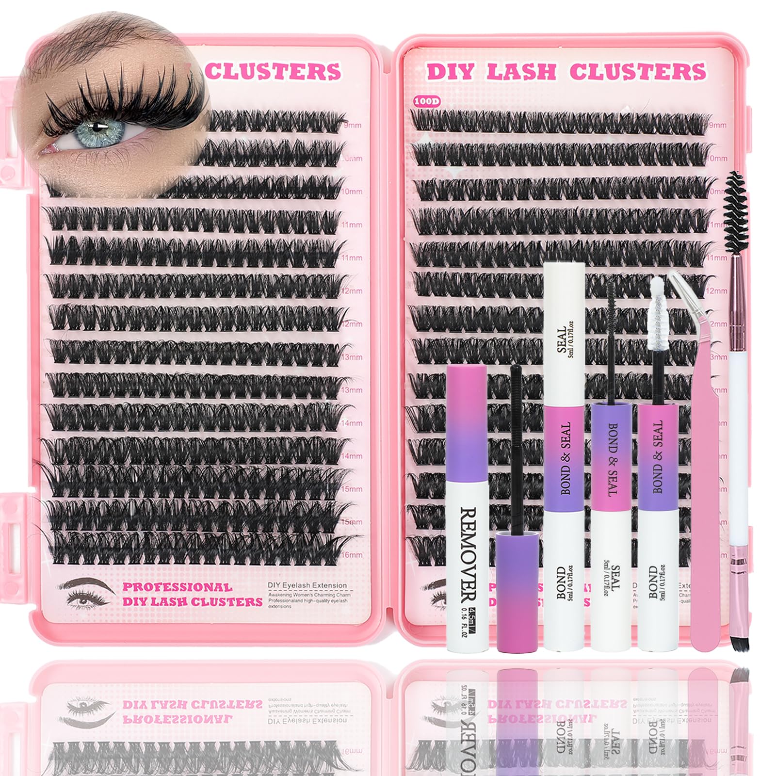 ISTGIFT lash clusters kit contents for at-home customization and DIY lash art
