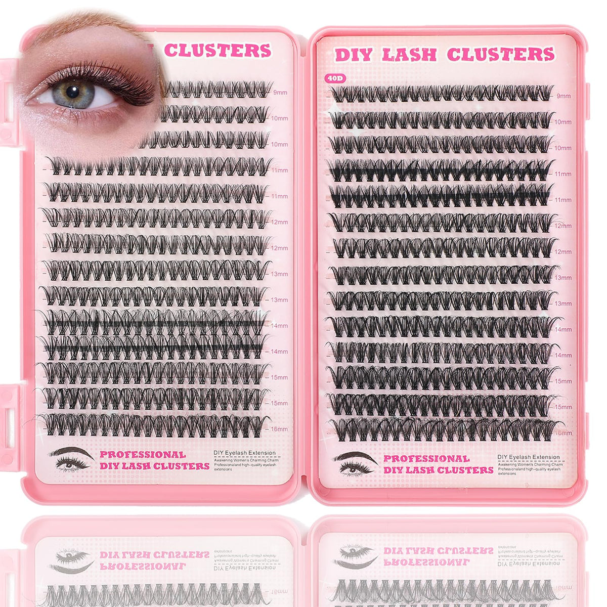 ISTGIFT Lash Clusters Kit 560 pcs for easy at-home lash extensions.