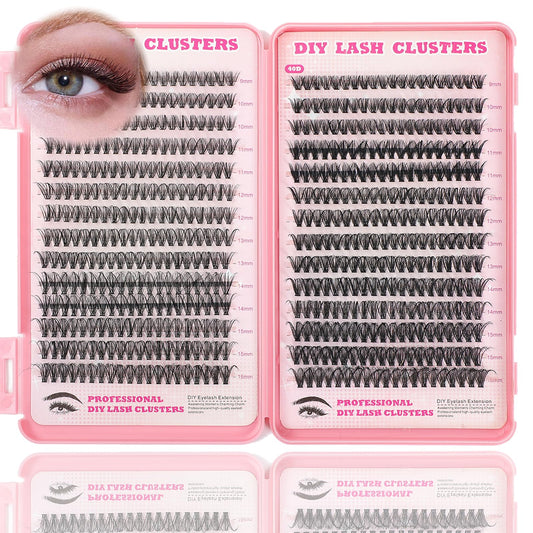 ISTGIFT Lash Clusters Kit 560 pcs for easy at-home lash extensions.