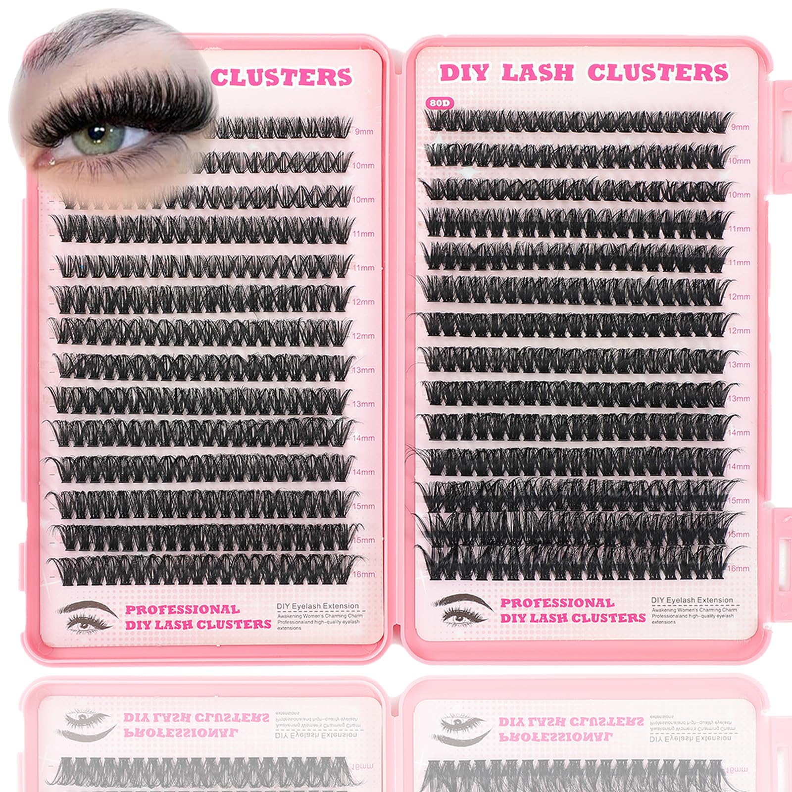 ISTGIFT Lash Clusters Kit 560 pcs overview for easy at home lashes.