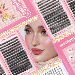 ISTGIFT Lash Clusters Kit Included Tools includes tweezer brush bond and seal.