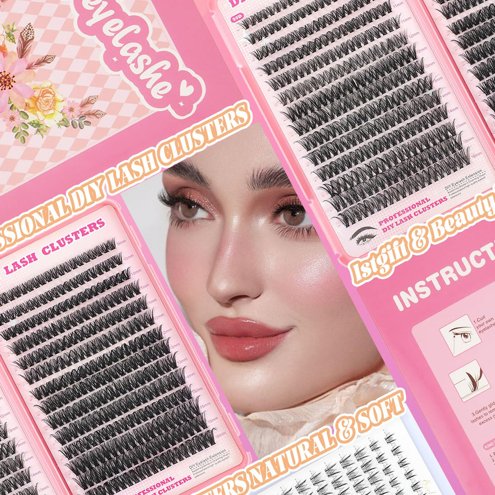 ISTGIFT 9-16mm soft-band lash clusters for versatile daily looks
