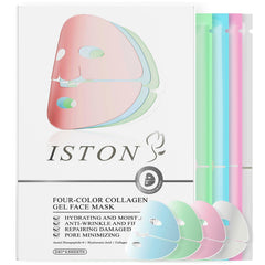 ISTON 4-in-1 bio-collagen mask pack with gel texture delivers deep hydration overnight.